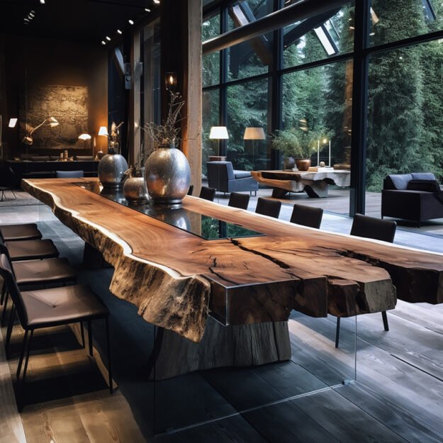 Glass River Table: A Statement of Elegance and Innovation