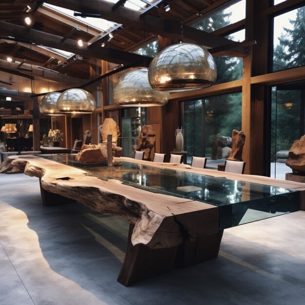 Glass River Table: Elevate Your Space with Timeless Elegance