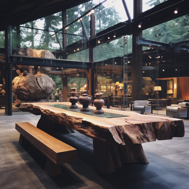 Transcendent Glass River Table
