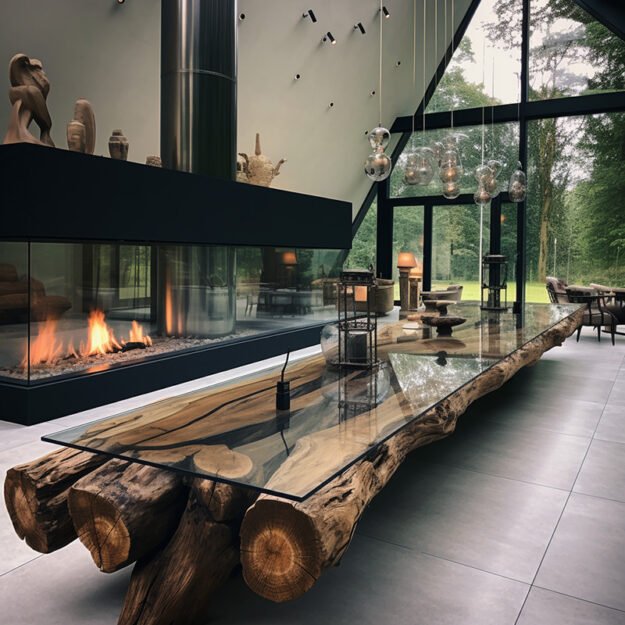 Stunning Glass River Table: A Masterpiece for Your Home
