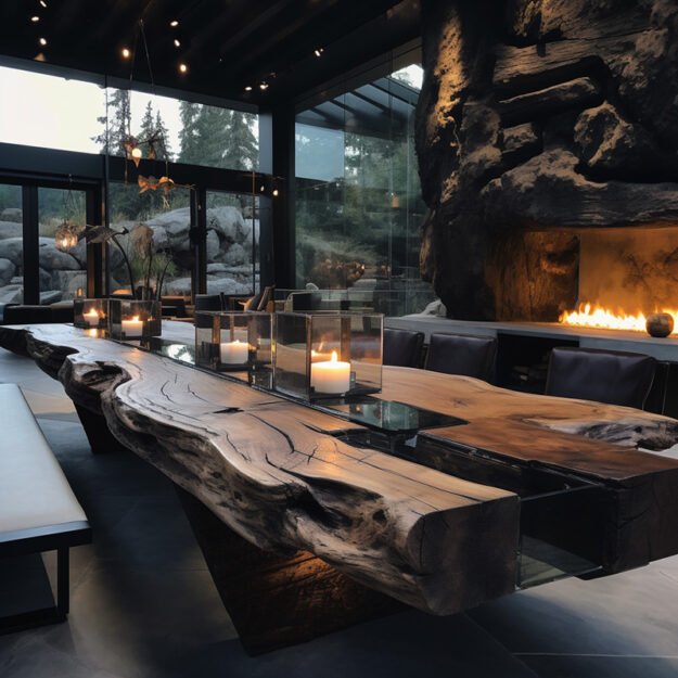 Glass River Table: An Exquisite Blend of Nature and Luxury
