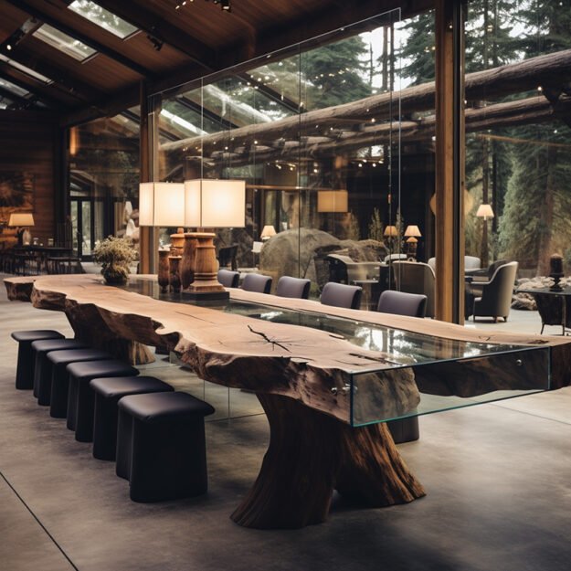 Elegant Glass River Table That Elevates Your Space