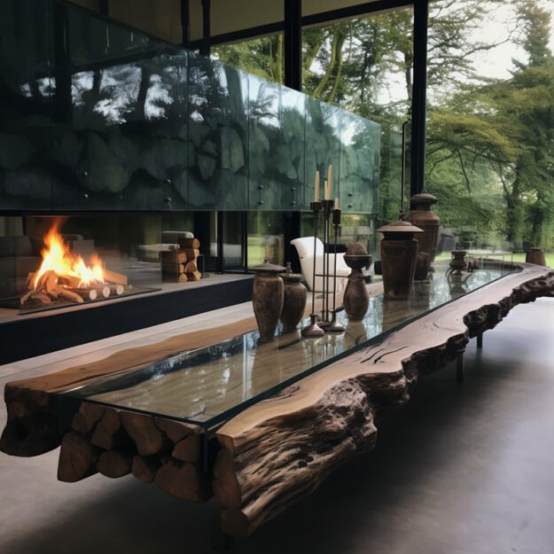 Exquisite Glass River Table: Elevate Your Space