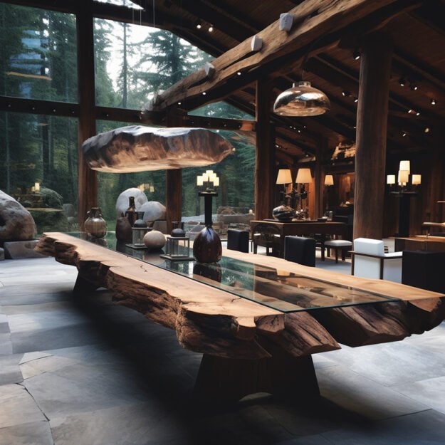 Exquisite Glass River Table: Elevate Your Space