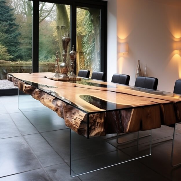 Glass River Table: Elevate Your Space with Timeless Elegance