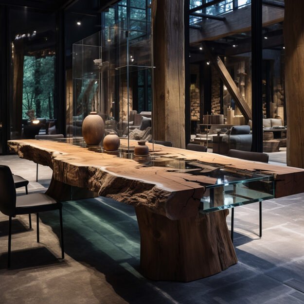 Exquisite Glass River Table: Elevate Your Space