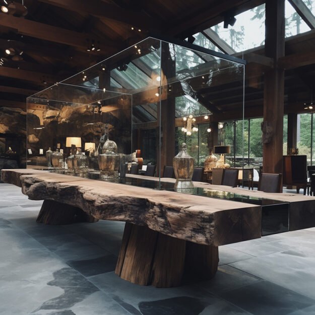 Exquisite Glass River Table: Elevate Your Space
