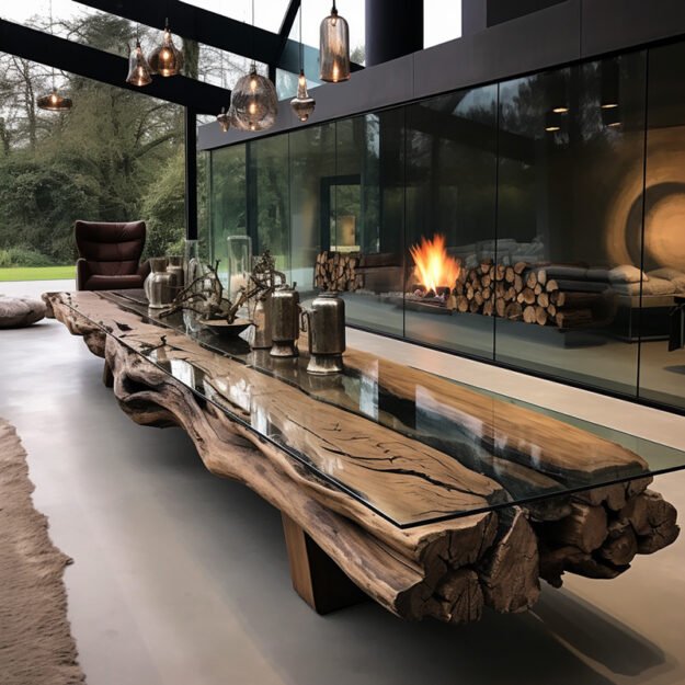 Exquisite Glass River Table: Elevate Your Living Space