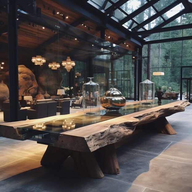 Stunning Glass River Table: Elevate Your Space Today!