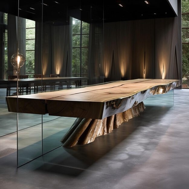 Stunning Glass River Table: Elevate Your Space Today!