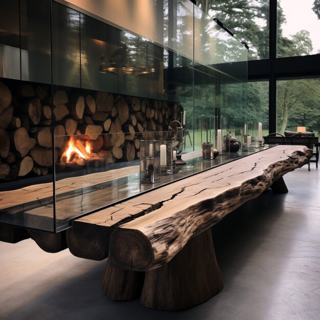 Exquisite Glass River Table that Transforms Your Living Space