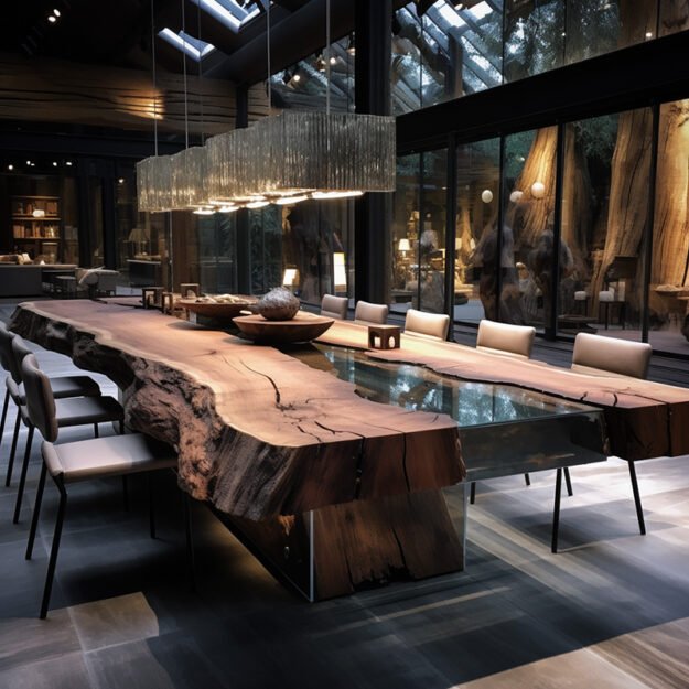 Stunning Glass River Table to Elevate Your Space
