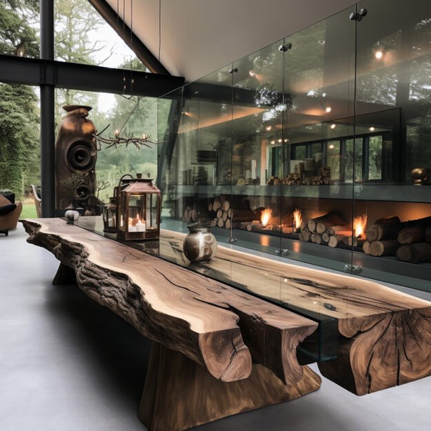 Elegant Glass River Table for the Modern Home