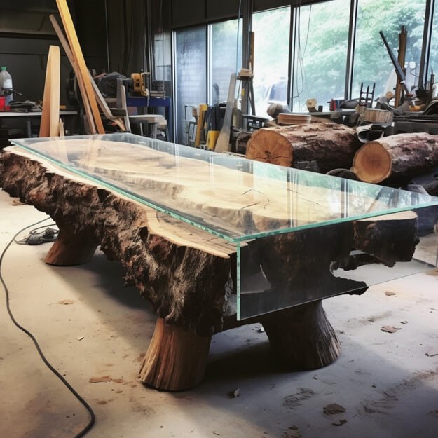 Stunning Glass River Table for Elevated Living