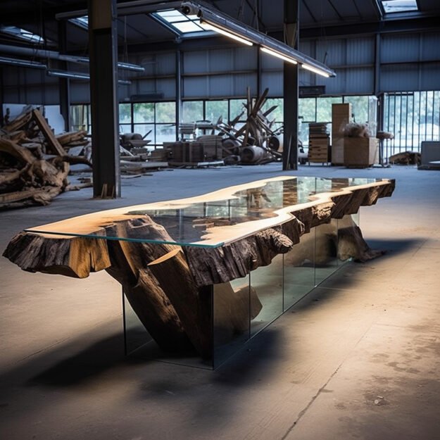 Exquisite Glass River Table: Your Perfect Centerpiece