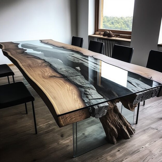 Exquisite Glass River Table for Elegant Living