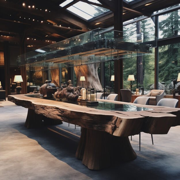 Exquisite Glass River Table: Elevate Your Living Space