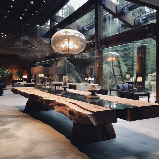 Exquisite Glass River Table: Elevate Your Living Space