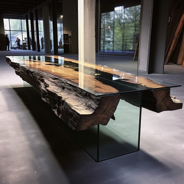 Exquisite Glass River Table: Elevate Your Space