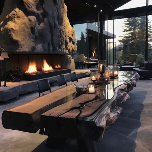 Exquisite Glass River Table: Elevate Your Space