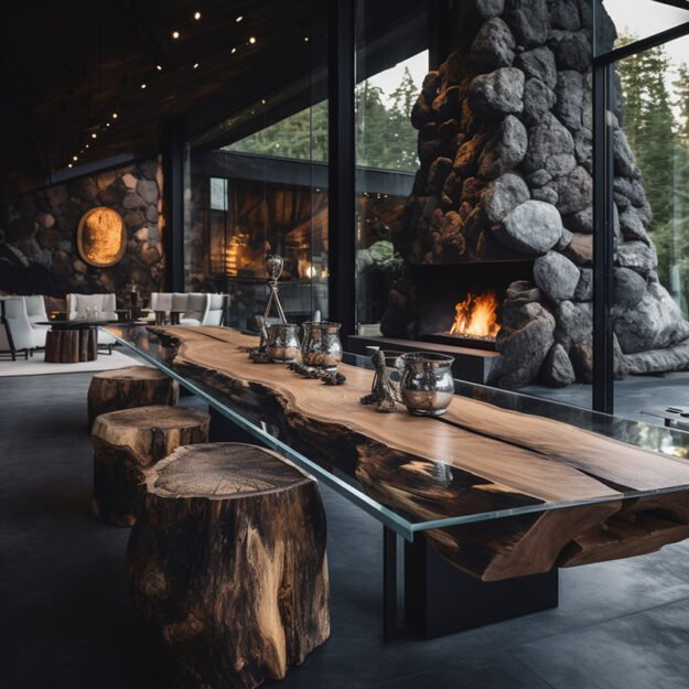 Exquisite Glass River Table: Elevate Your Living Space