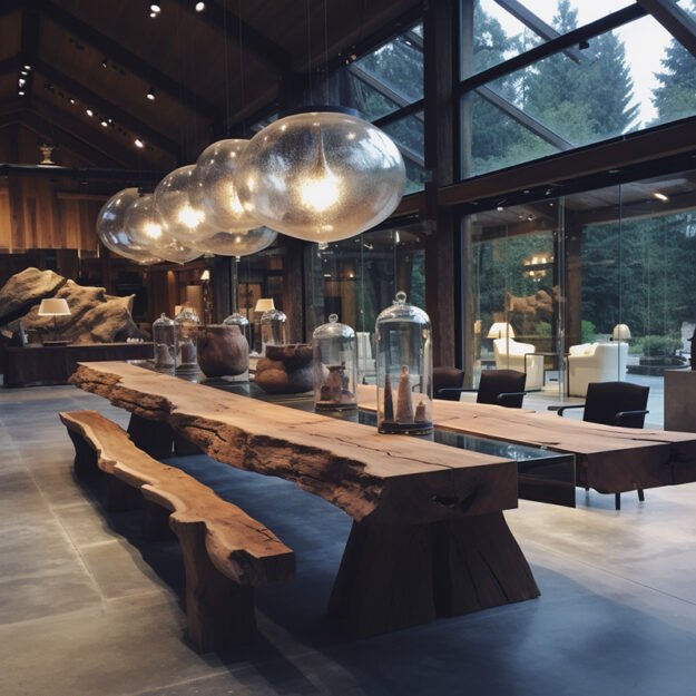Glass River Table: Elevate Your Space with Nature's Elegance