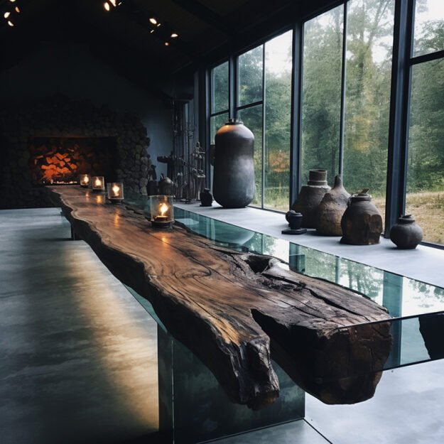 Elegant Glass River Table for Timeless Spaces