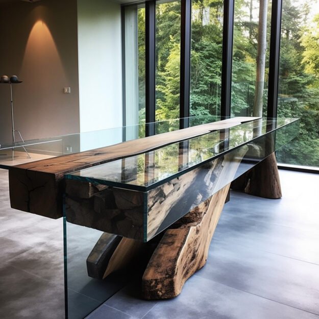 Glass River Table: Elevate Your Space with Timeless Elegance