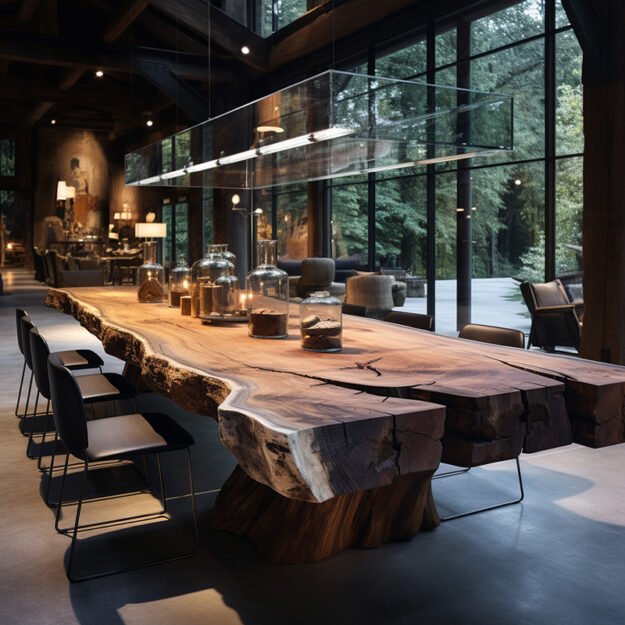 Exquisite Glass River Table: Elevate Your Space