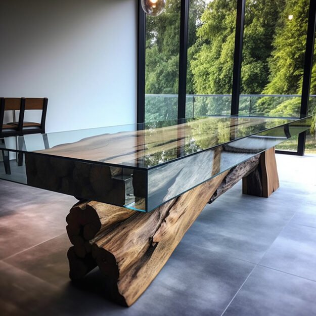 Exquisite Glass River Table for Your Elegant Living Space
