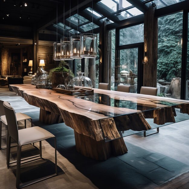 Exquisite Glass River Table That Transforms Any Space