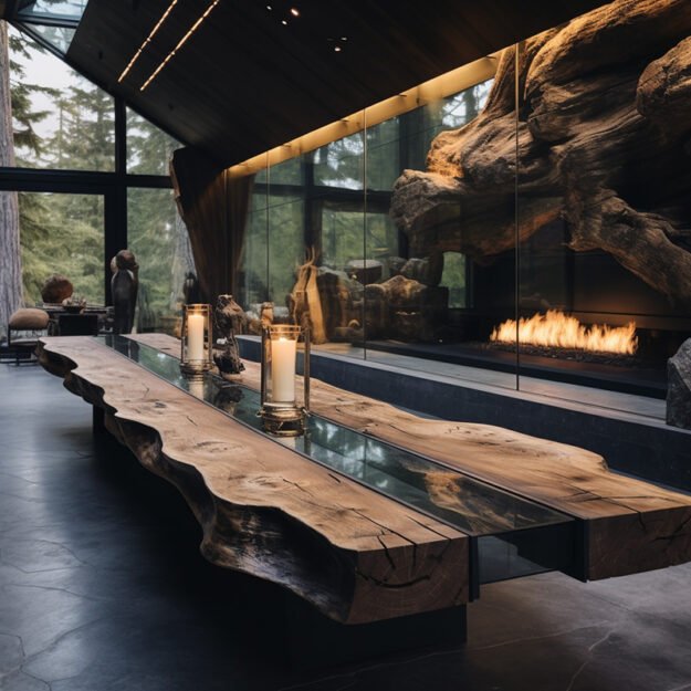 Exquisite Glass River Table: Elevate Your Living Space