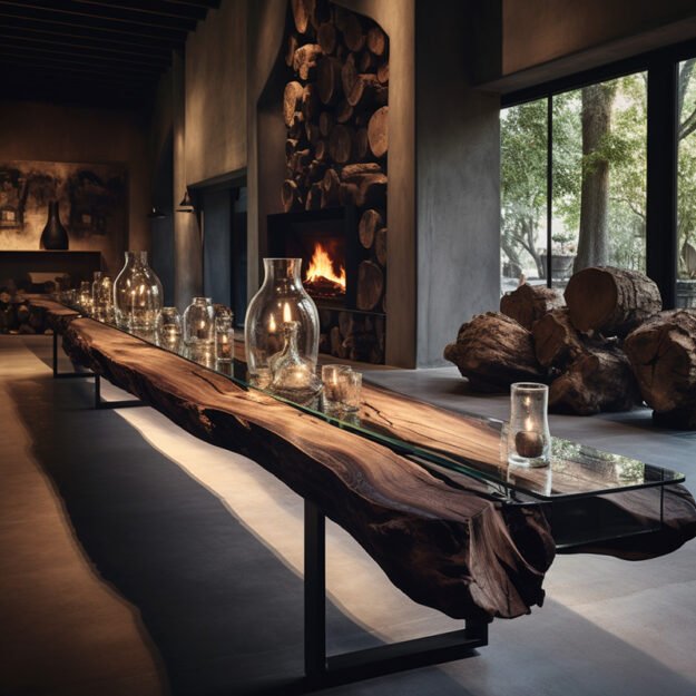 Glass River Table: A Stunning Blend of Nature and Elegance