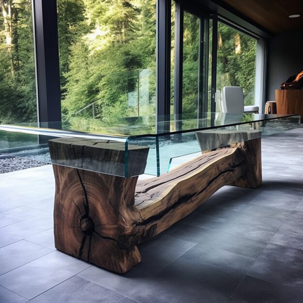 Elevate Your Space with a Stunning Glass River Table