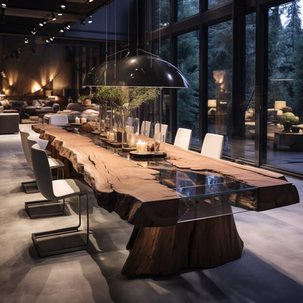Stunning Glass River Table That Elevates Your Space