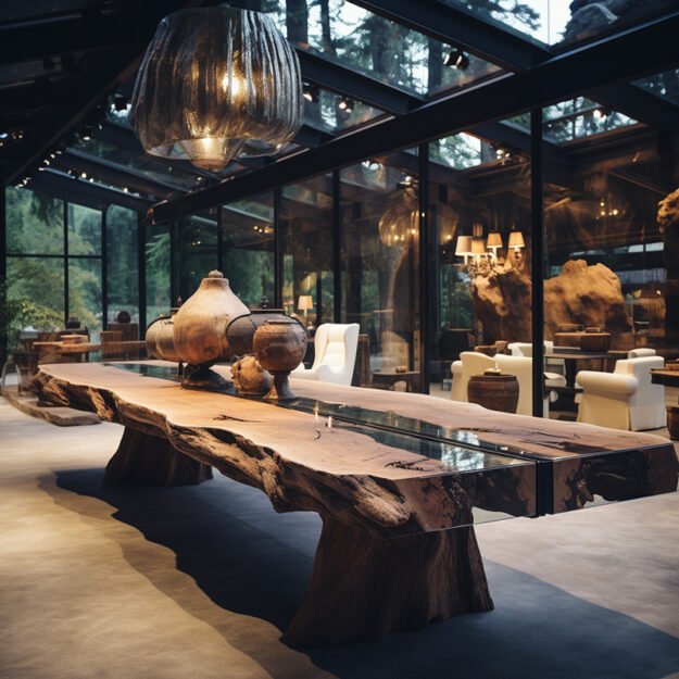 Glass River Table: A Masterpiece of Elegance and Functionality