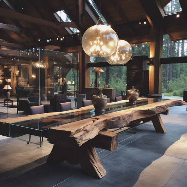 Exquisite Glass River Table That Transforms Your Space