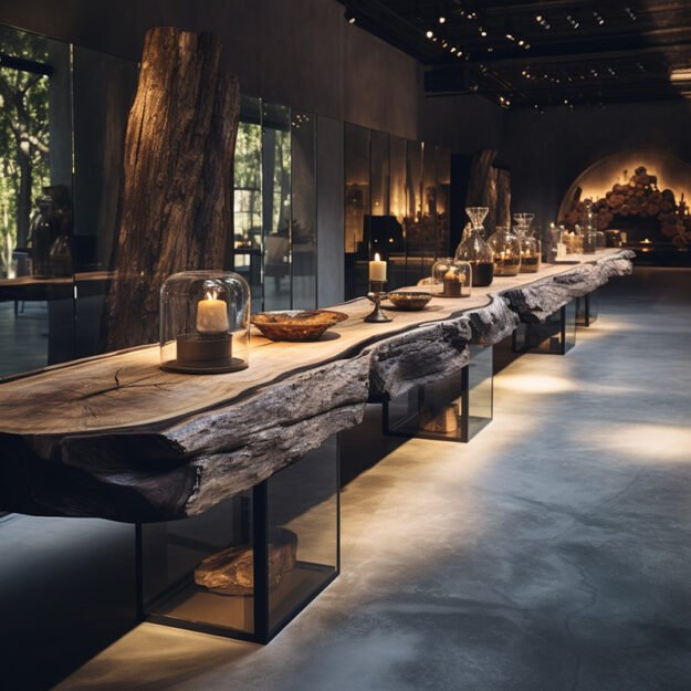 Exquisite Glass River Table: A Stunning Centerpiece for Your Home