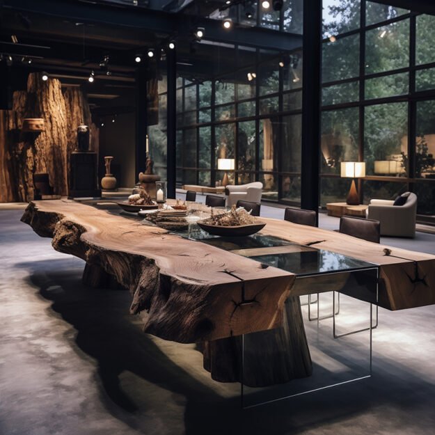 Stunning Glass River Table that Transforms Your Space