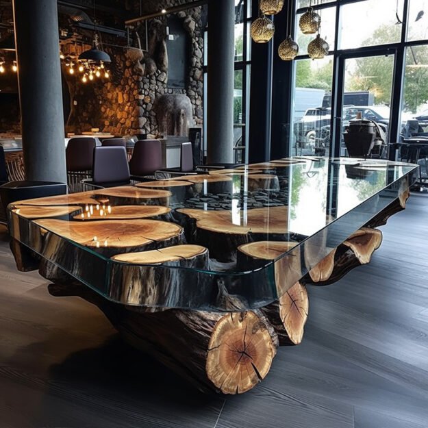 Exquisite Glass River Table for Your Elegant Space