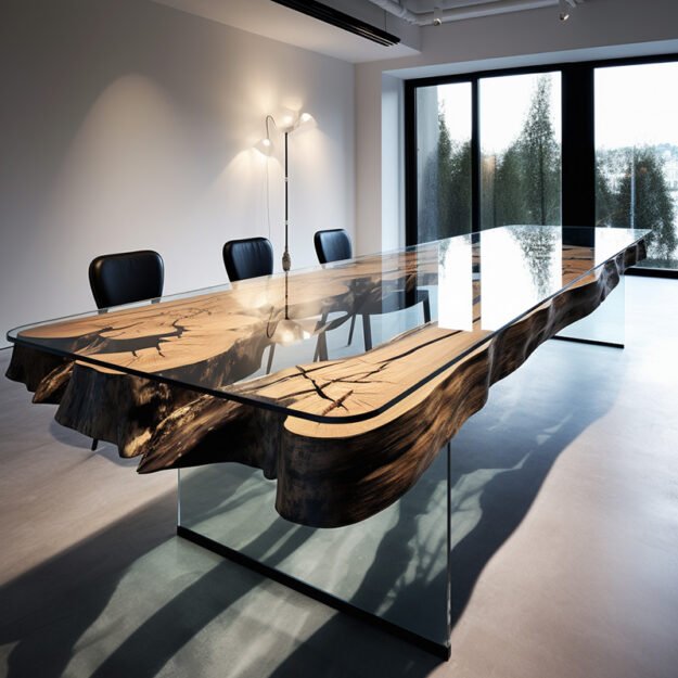 Glass River Table: A Touch of Elegance and Nature