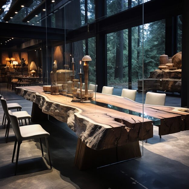 Elegant Glass River Table That Transforms Your Space