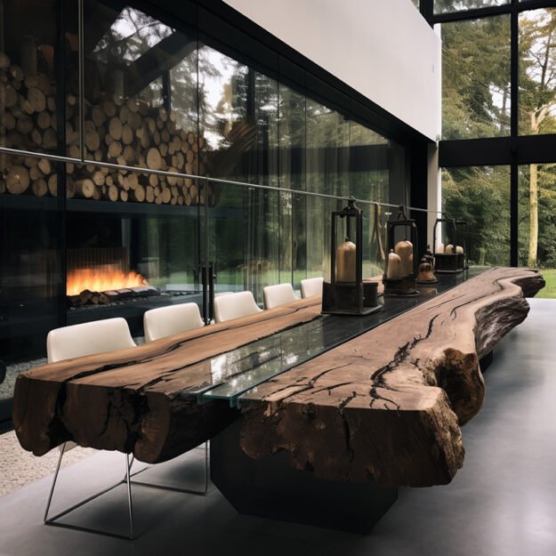 Exquisite Glass River Table: Transform Your Dining Experience