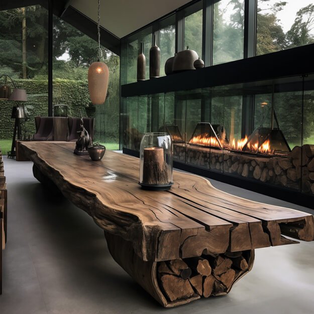 Exquisite Glass River Table for Timeless Elegance