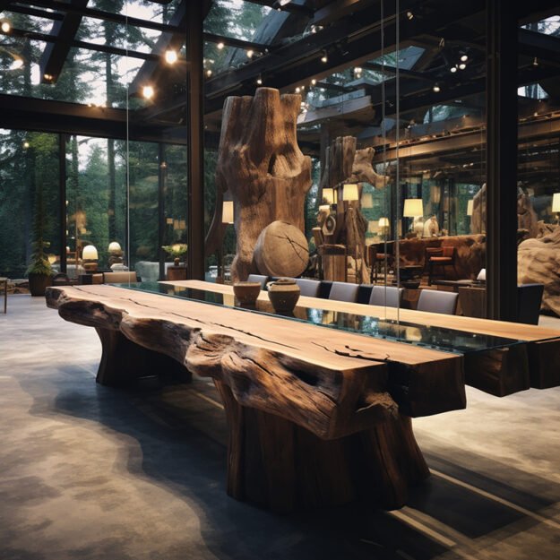 Glass River Table That Transforms Your Living Space