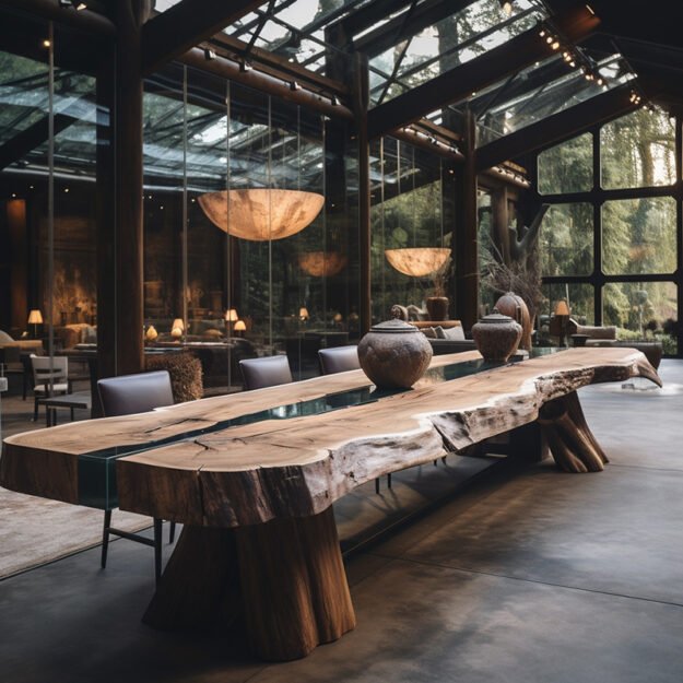 Exquisite Glass River Table: Elevate Your Space