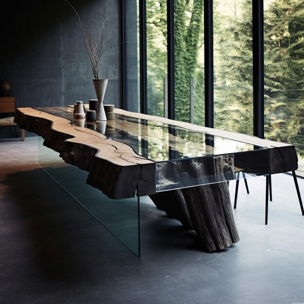 Exquisite Glass River Table: Elevate Your Space