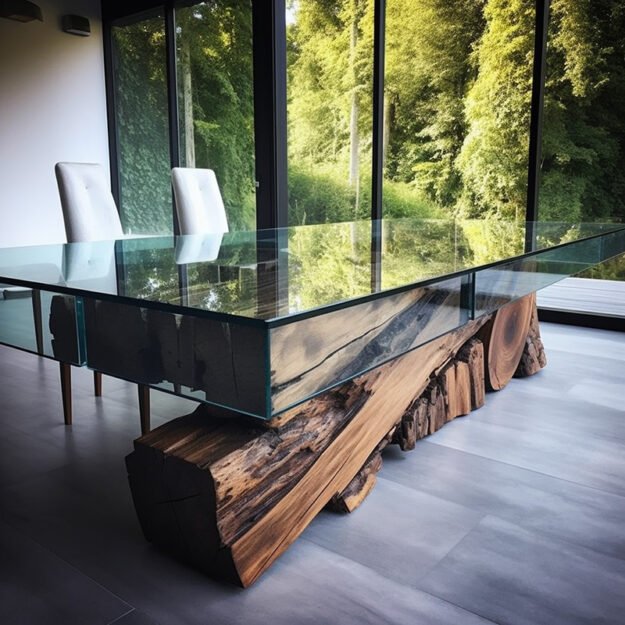 Stunning Glass River Table: A Masterpiece for Your Space