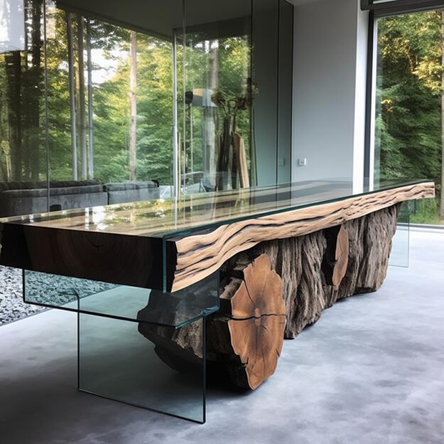 Exquisite Glass River Table: Elevate Your Space