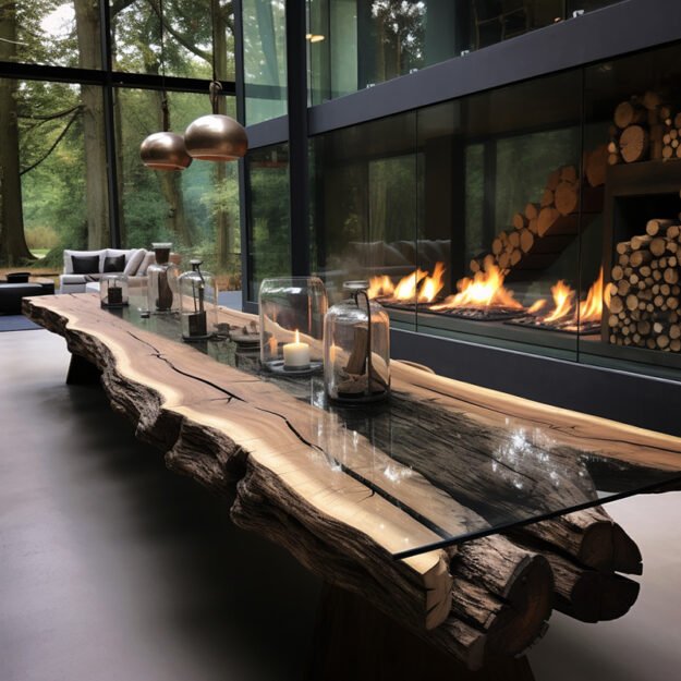 Glass River Table – Elevate Your Space